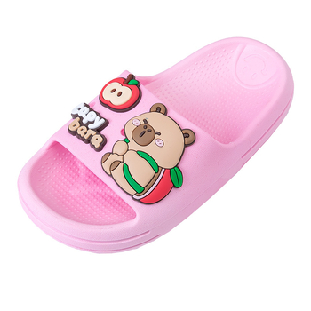 Flip-flopai su PVC viršūnėmis ir PVC padu, cartoon raštas, atsparūs slydimui