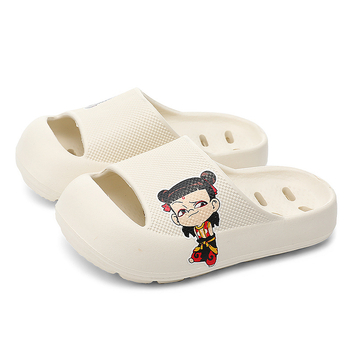 Unisex EVA šlepetės dušui su perforuota viršutine dalimi, animacinis motyvas, greitai džiūsta, neslidžios, vaikams ir paaugliams 4–16 m