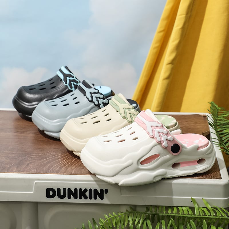 Vaikų EVA klogai su kamufliažiniu raštu, kvėpuojantys, neslidūs, lengvi, amžius 7–16 metų