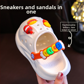 EVA vaikų sandalai su uždaru pirštu ir minkštu padu, amžius 4–12 metų, unisex, vasara 2024