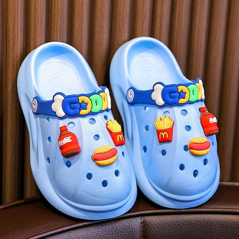 EVA vaikų sandalai su uždaru pirštu ir minkštu padu, amžius 4–12 metų, unisex, vasara 2024