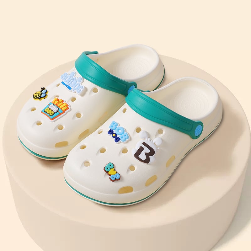 Детски EVA плажни чехли Babu Bean за външно и вътрешно ползване, леки, анти-плъзгане, карикатурен принт