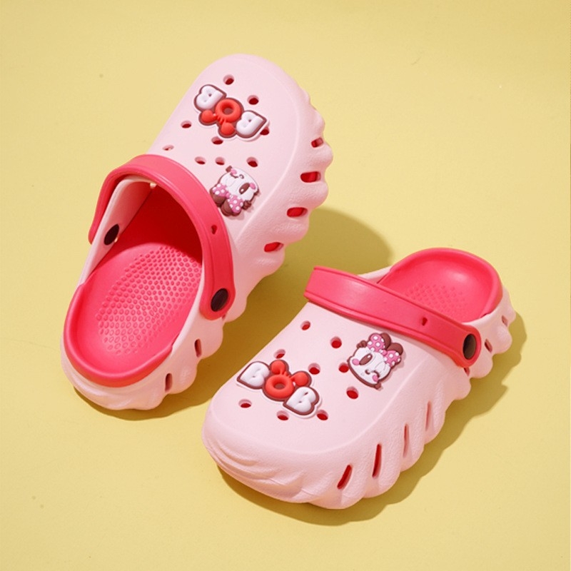 Детски EVA плажни чехли Babu Bean за външно и вътрешно ползване, леки, анти-плъзгане, карикатурен принт