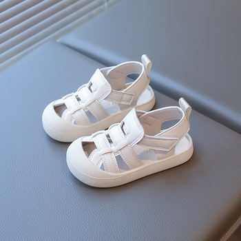 Vaikų sportinės sandalės, unisex, Velcro užsegimas, viršus iš dirbtinės odos, PVC padas, skirtos vaikams nuo 1 iki 6 metų