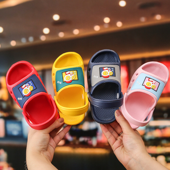 Dinozauro vaikiški sandalai vasarai, neslidūs viduje ir lauke, kvėpuojantys ir greitai džiūstantys (viršus EVA, pada EVA, greitas džiūvimas, cartoon modelis)