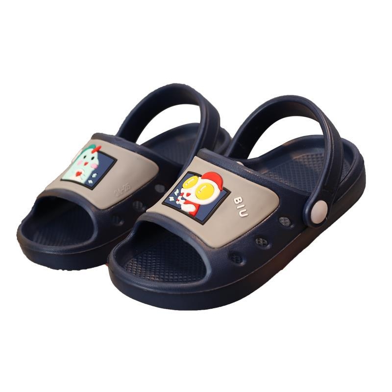 Dinozauro vaikiški sandalai vasarai, neslidūs viduje ir lauke, kvėpuojantys ir greitai džiūstantys (viršus EVA, pada EVA, greitas džiūvimas, cartoon modelis)