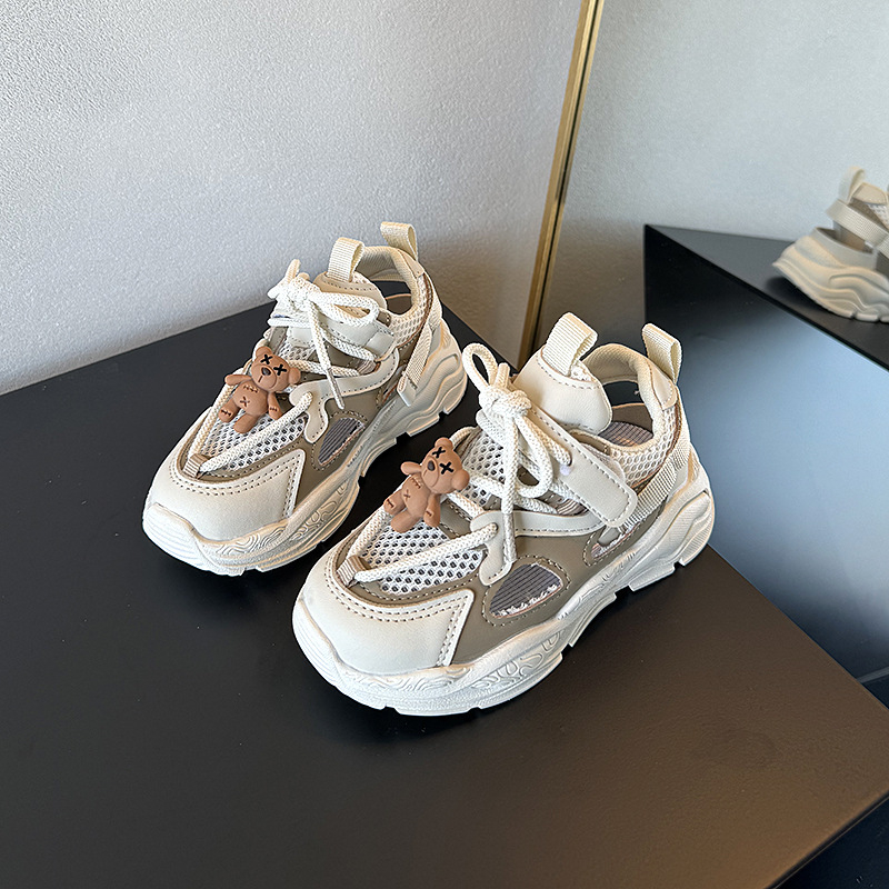 Vaikų sportiniai sandalai su karikatūrų raštu, TPR padą, Velcro uždarymas, amžius 4–16 (vasara 2024)