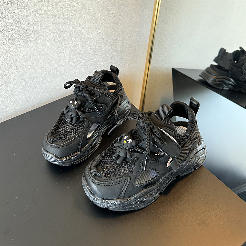 Vaikų sportiniai sandalai su karikatūrų raštu, TPR padą, Velcro uždarymas, amžius 4–16 (vasara 2024)