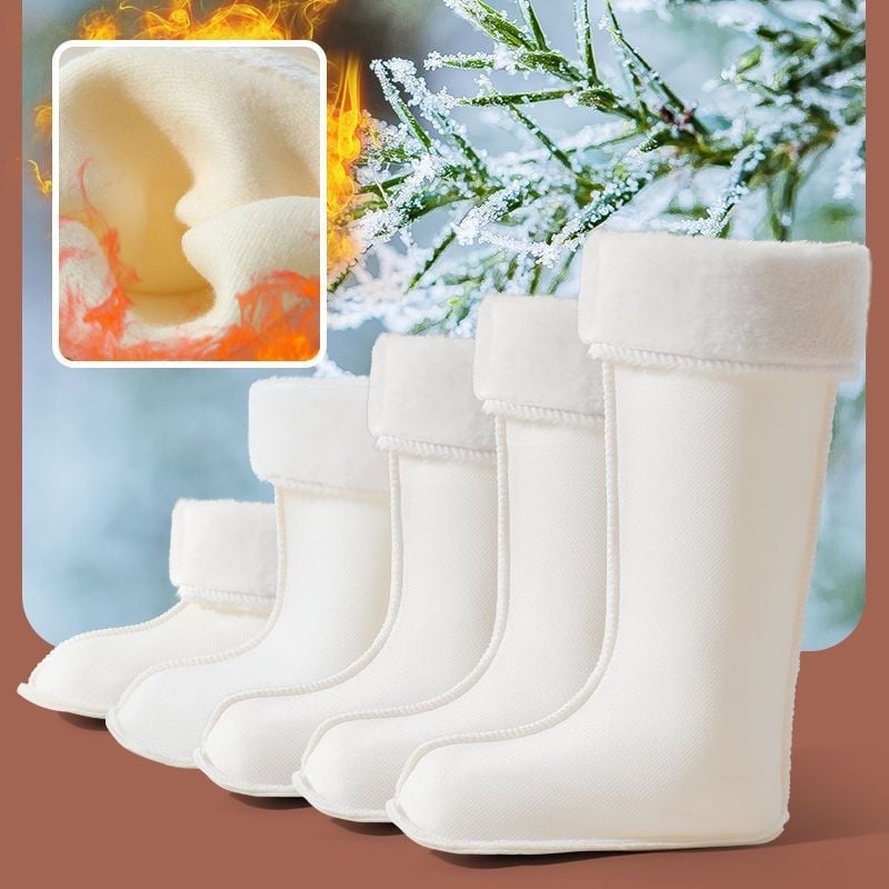 Uniszex PVC esőcsizma magas szárú, vastag bélésű, középmagas sarok 3–5 cm