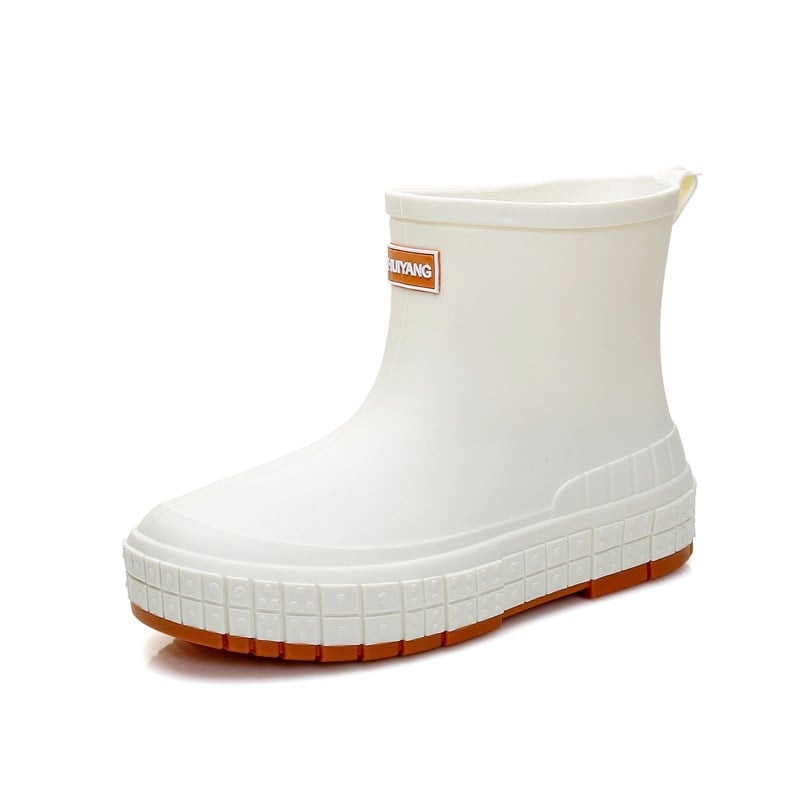 Ghete de ploaie pentru femei, PVC partea superioară, gleznă joasă