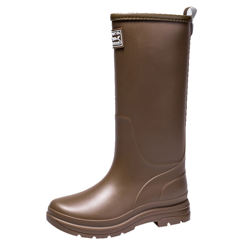 Suisini cizme de ploaie pentru femei, PVC, până la genunchi – impermeabile, antiderapante, căptușite cu fleece