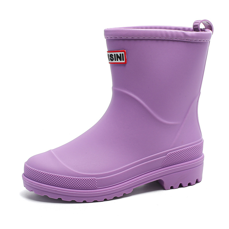 Cizme de ploaie din PVC pentru femei, înălțime scurtă a șinei, impermeabile și antiderapante, toc 1–3 cm, închidere overshoes, pentru toate anotimpurile