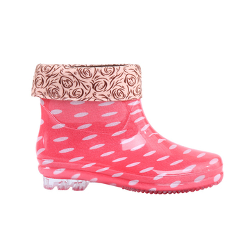 Ghete de ploaie pentru femei din PVC, impermeabile, toc mic 1–3 cm, gleznă scurtă, pentru sezon ploios