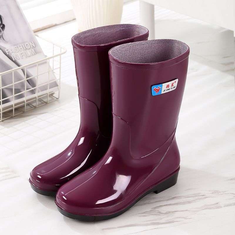 Cizme de ploaie pentru femei din PVC, înalte, impermeabile, antiderapante, toamnă-iarnă