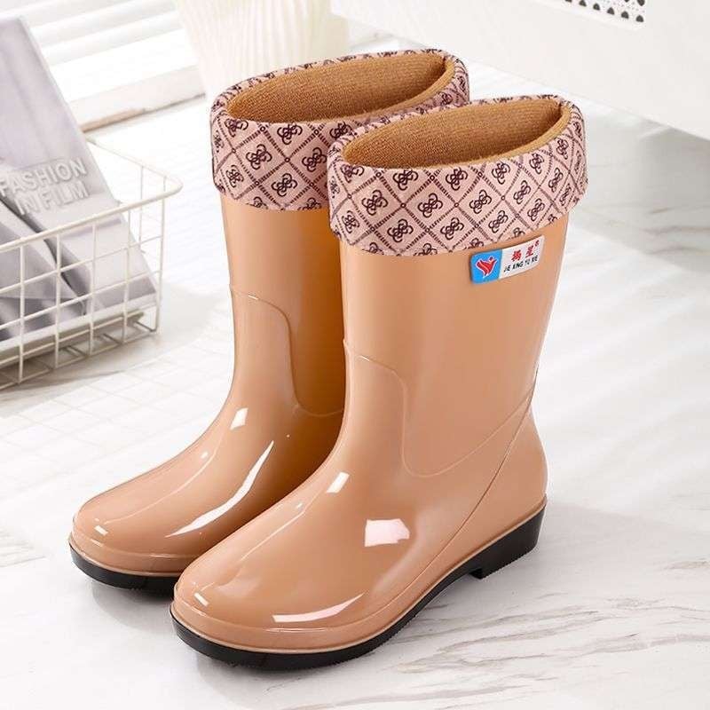 Cizme de ploaie pentru femei din PVC, înalte, impermeabile, antiderapante, toamnă-iarnă
