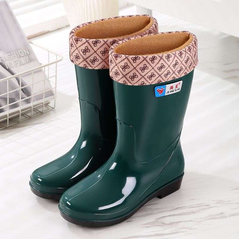 Cizme de ploaie pentru femei din PVC, înalte, impermeabile, antiderapante, toamnă-iarnă