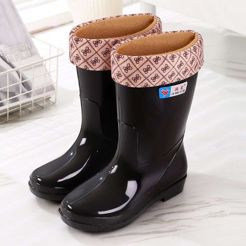 Cizme de ploaie pentru femei din PVC, înalte, impermeabile, antiderapante, toamnă-iarnă