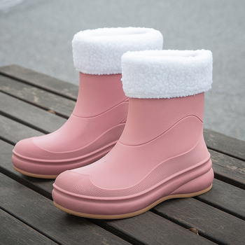 Ženske čizme za kišu vodonepropusne, protuklizne, srednje visine, PVC gornji dio, niski pet 1–3 cm (vodonepropusne; protuklizne; srednje visine; PVC gornji dio; niski pet 1–3 cm)