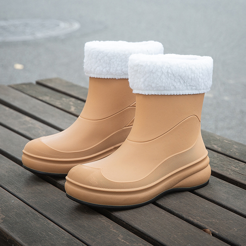 Ženske čizme za kišu vodonepropusne, protuklizne, srednje visine, PVC gornji dio, niski pet 1–3 cm (vodonepropusne; protuklizne; srednje visine; PVC gornji dio; niski pet 1–3 cm)