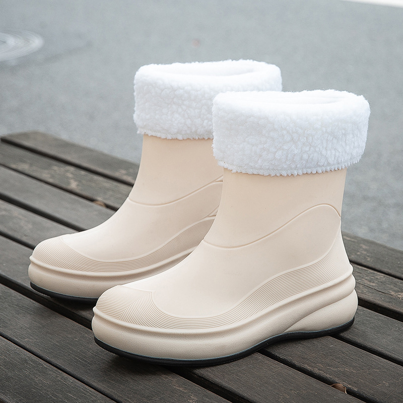 Ženske čizme za kišu vodonepropusne, protuklizne, srednje visine, PVC gornji dio, niski pet 1–3 cm (vodonepropusne; protuklizne; srednje visine; PVC gornji dio; niski pet 1–3 cm)