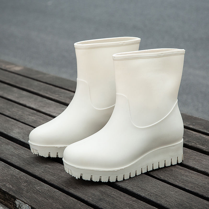 Cizme de ploaie din PVC pentru femei, înălțime medie a gambelor, adultă