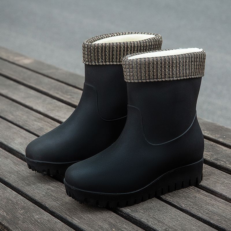 Cizme de ploaie din PVC pentru femei, înălțime medie a gambelor, adultă