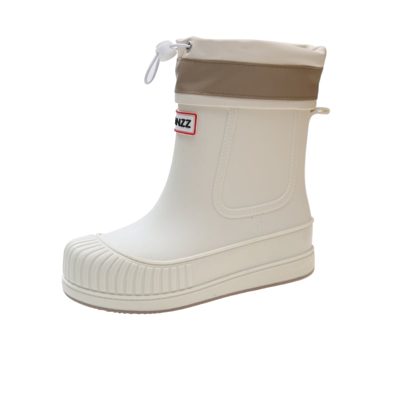 Cizme de ploaie din PVC pentru femei, toc mic 1-3 cm, pentru toate anotimpurile, impermeabile, antiderapante, talpă groasă