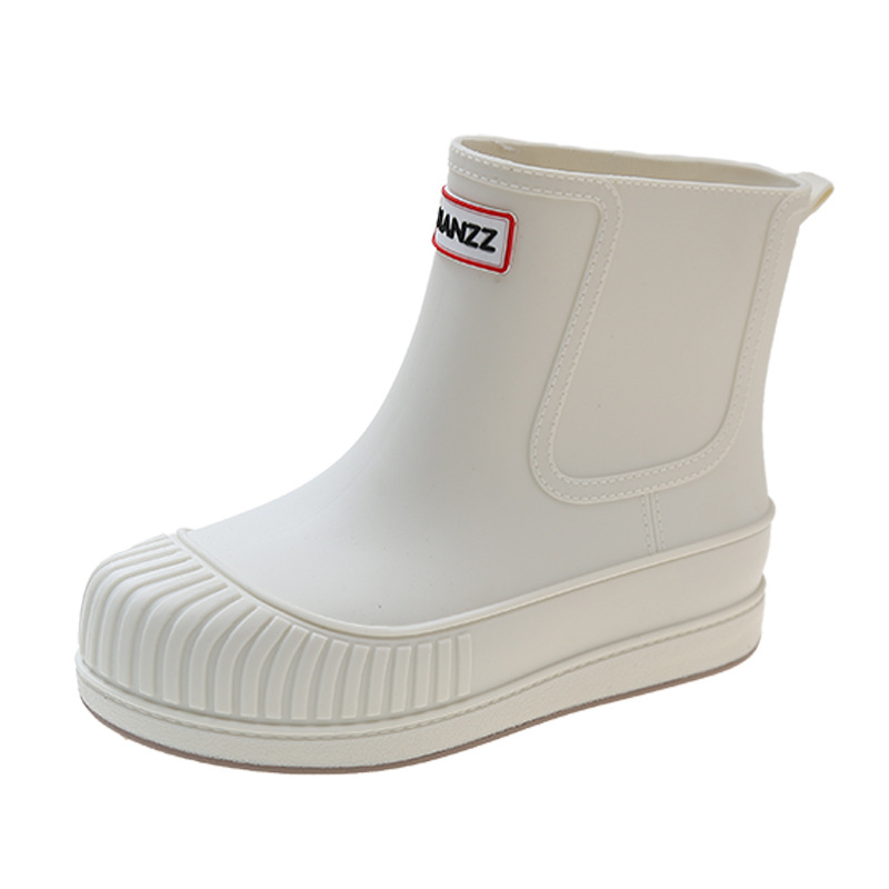 Cizme de ploaie din PVC pentru femei, toc mic 1-3 cm, pentru toate anotimpurile, impermeabile, antiderapante, talpă groasă