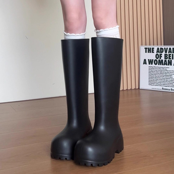 Ženske čizme za kišu Balanbei, s visokim gornjim dijelom, vodootporne i protuklizne, EVA gornji dio i debeli đon, Slip-On dizajn