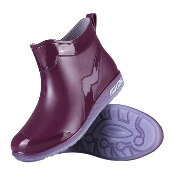 Ghete scurte de ploaie din PVC pentru femei, antiderapante, talpă moale, impermeabile, pentru toate anotimpurile, stil sport