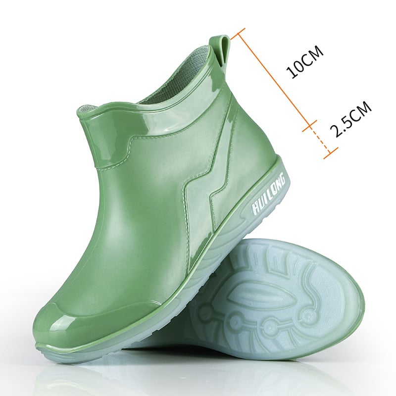 Ghete scurte de ploaie din PVC pentru femei, antiderapante, talpă moale, impermeabile, pentru toate anotimpurile, stil sport