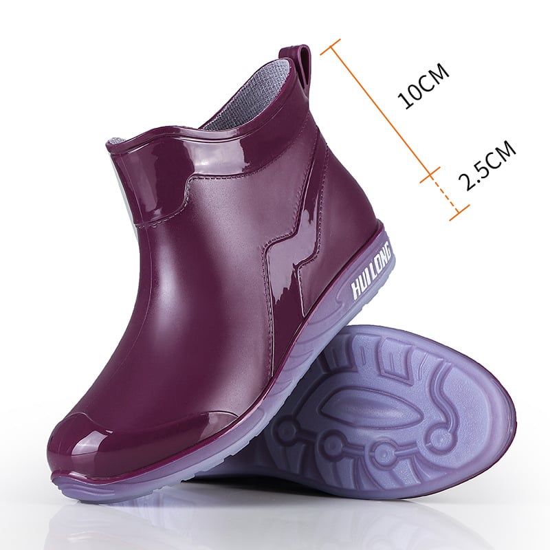 Ghete scurte de ploaie din PVC pentru femei, antiderapante, talpă moale, impermeabile, pentru toate anotimpurile, stil sport