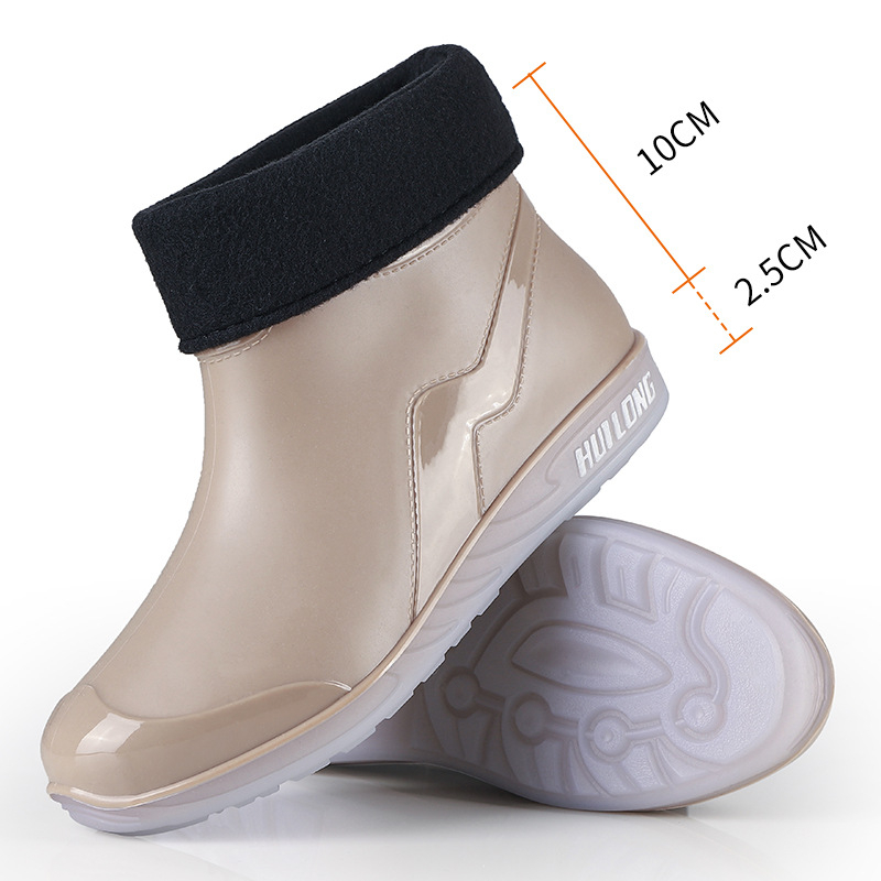 Ghete scurte de ploaie din PVC pentru femei, antiderapante, talpă moale, impermeabile, pentru toate anotimpurile, stil sport
