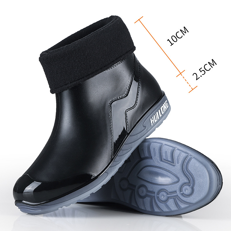 Ghete scurte de ploaie din PVC pentru femei, antiderapante, talpă moale, impermeabile, pentru toate anotimpurile, stil sport