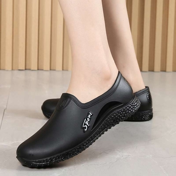 Női PVC esőcsizmák térdig érő, vastag talppal, vízálló és csúszásmentes, őszi-téli szezon