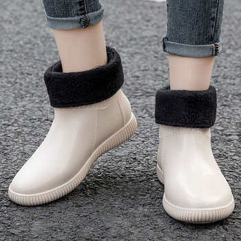 Női PVC esőcsizmák, alacsony szár, PVC felsőrész, felnőttek