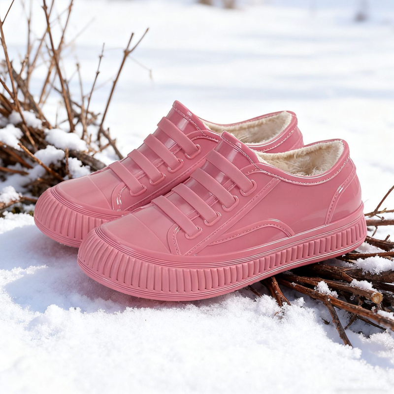 Cizme de ploaie pentru femei, partea superioară din PVC, talie joasă, patru sezoane, unisex