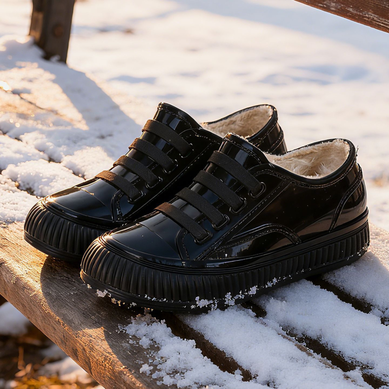 Cizme de ploaie pentru femei, partea superioară din PVC, talie joasă, patru sezoane, unisex