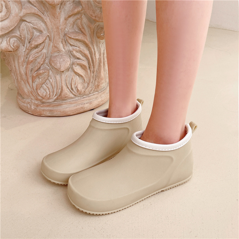 Cizme de ploaie pentru femei din PVC - Antiderapante, Impermeabile, Rezistente la uzură, PVC partea superioară, fără șireturi