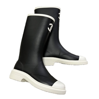Női EVA esőcsizma, magas szárú kivitel, 3–5 cm sarka, mind az évszakokra használható