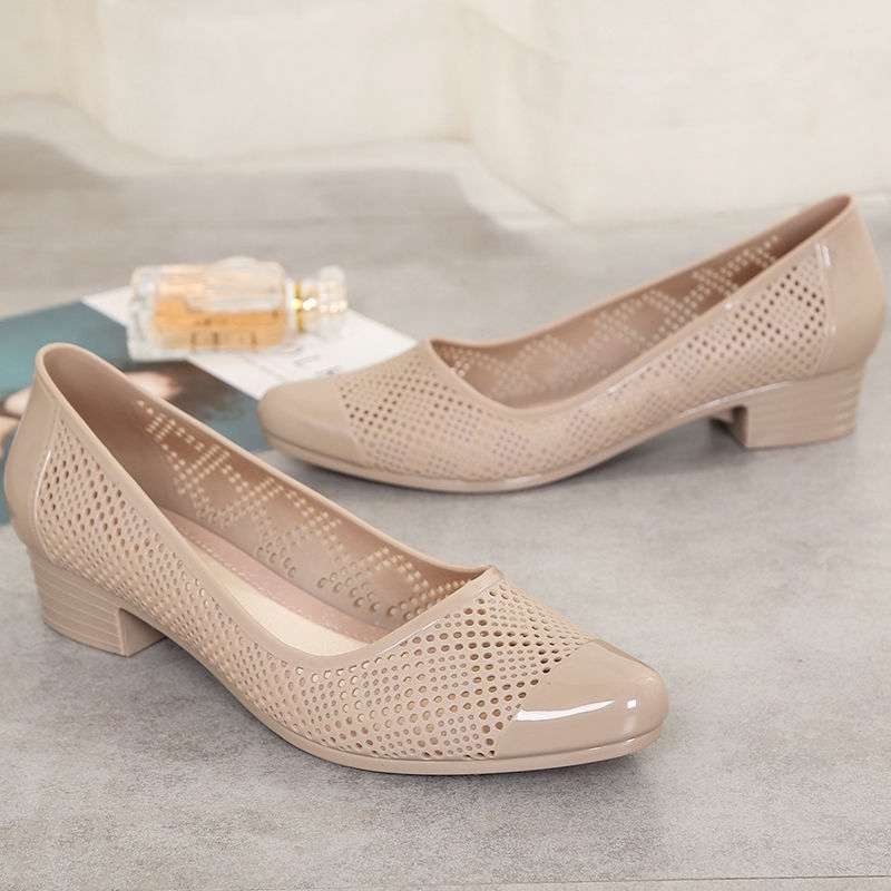 Női PVC vízálló esőcsizma térd fölötti, csúszásmentes talppal, őszi–téli szezonra