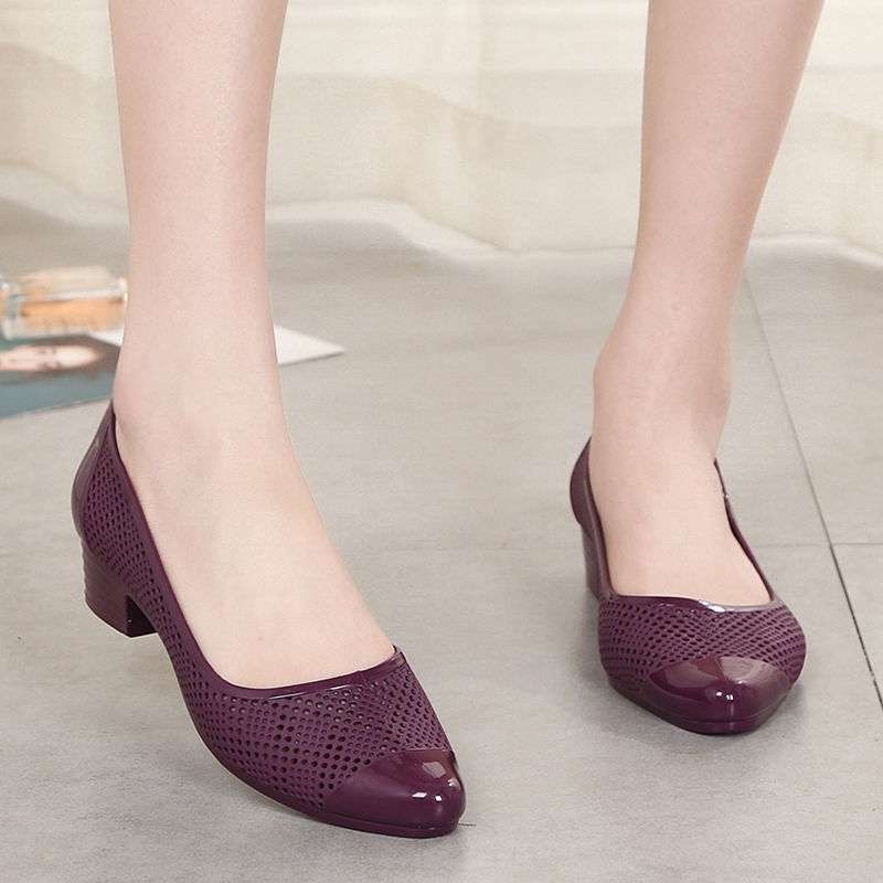 Női PVC vízálló esőcsizma térd fölötti, csúszásmentes talppal, őszi–téli szezonra