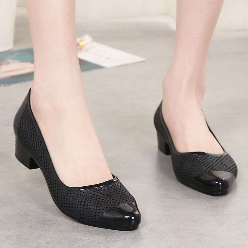 Női PVC vízálló esőcsizma térd fölötti, csúszásmentes talppal, őszi–téli szezonra