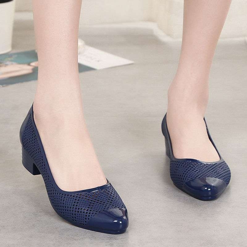 Női PVC vízálló esőcsizma térd fölötti, csúszásmentes talppal, őszi–téli szezonra