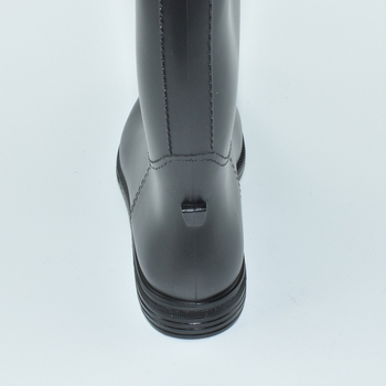 Női PVC magasított esőcsizma, vastag tapadásmentes talp, vízálló slip-on, alacsony sarkú 1–3 cm