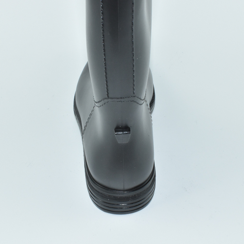 Női PVC magasított esőcsizma, vastag tapadásmentes talp, vízálló slip-on, alacsony sarkú 1–3 cm