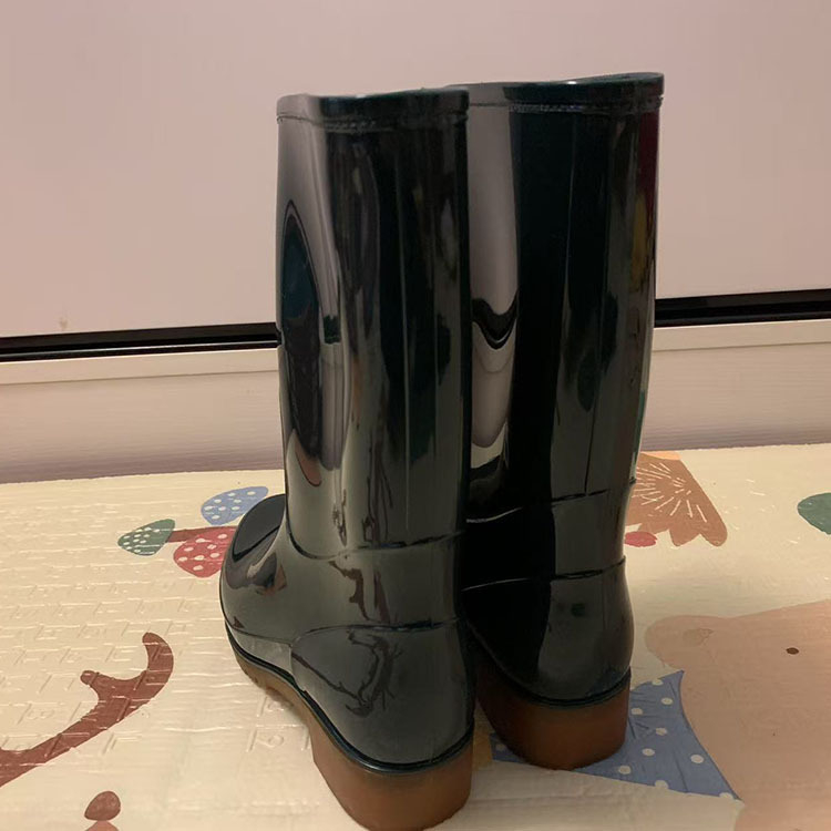 Ghete de ploaie pentru femei din PVC, impermeabile, până la mijlocul gambei, talpă din cauciuc, toc mic 1–3 cm, pentru toate anotimpurile