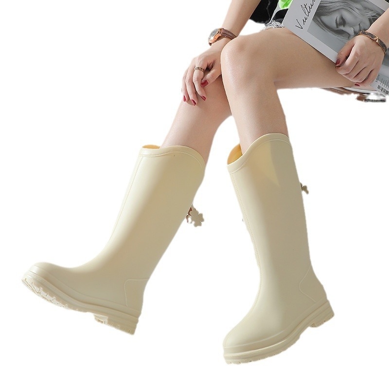 Ženske PVC čizme za kišu, srednje visine, niski potpetica 1–3 cm, za sva četiri godišnja doba