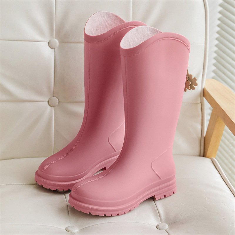 Ženske PVC čizme za kišu, srednje visine, niski potpetica 1–3 cm, za sva četiri godišnja doba