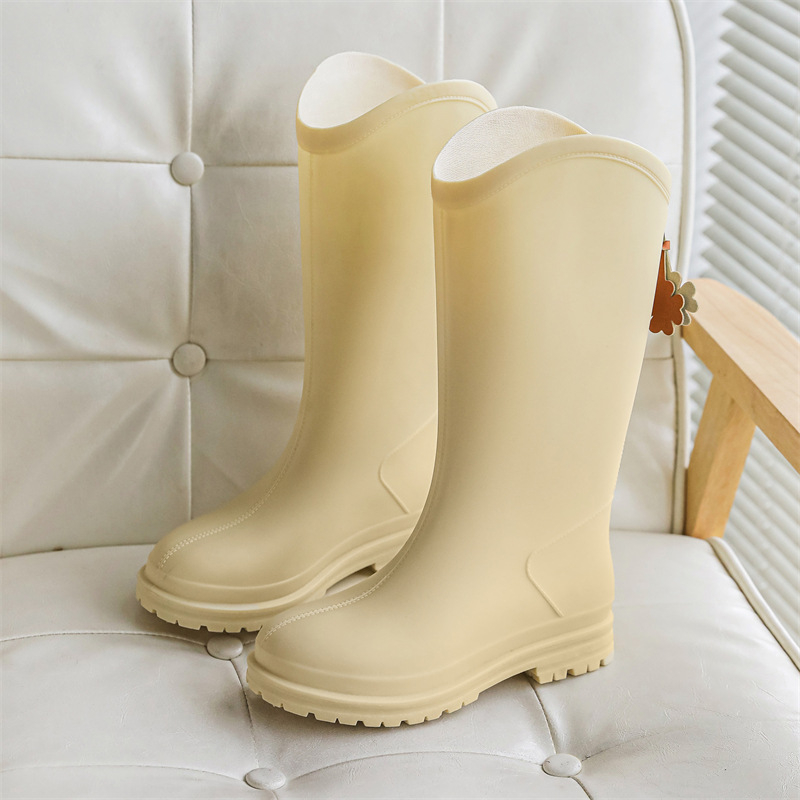 Ženske PVC čizme za kišu, srednje visine, niski potpetica 1–3 cm, za sva četiri godišnja doba